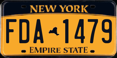 NY license plate FDA1479