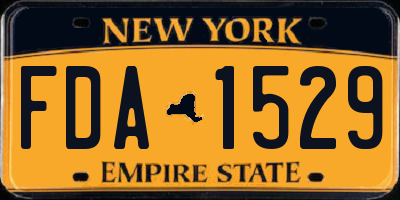 NY license plate FDA1529