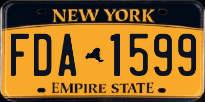 NY license plate FDA1599