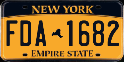 NY license plate FDA1682