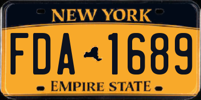 NY license plate FDA1689
