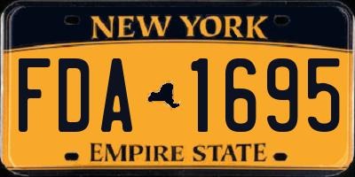 NY license plate FDA1695