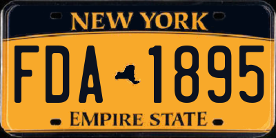 NY license plate FDA1895