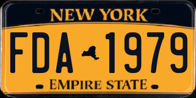 NY license plate FDA1979