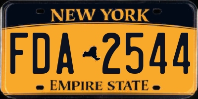 NY license plate FDA2544