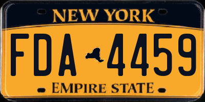 NY license plate FDA4459