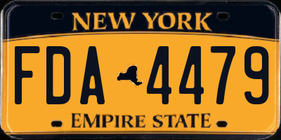NY license plate FDA4479