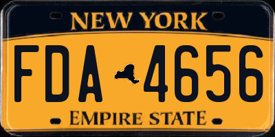 NY license plate FDA4656
