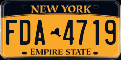 NY license plate FDA4719