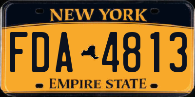 NY license plate FDA4813