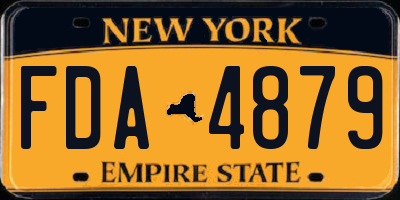 NY license plate FDA4879