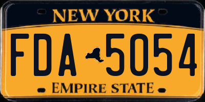 NY license plate FDA5054