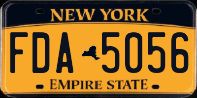 NY license plate FDA5056