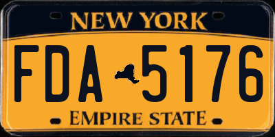 NY license plate FDA5176