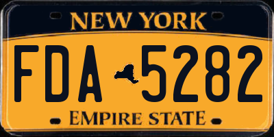 NY license plate FDA5282