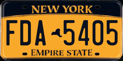NY license plate FDA5405