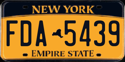 NY license plate FDA5439