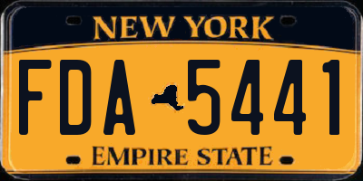 NY license plate FDA5441