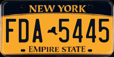 NY license plate FDA5445