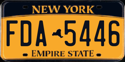 NY license plate FDA5446