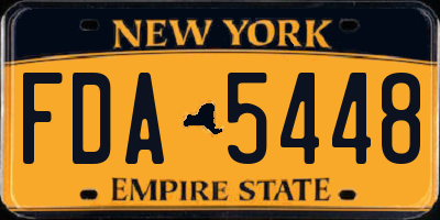 NY license plate FDA5448