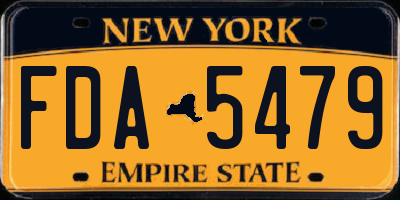 NY license plate FDA5479