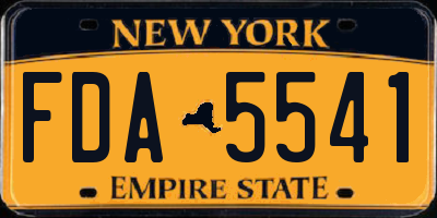 NY license plate FDA5541