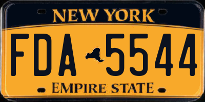 NY license plate FDA5544