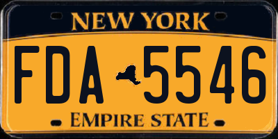 NY license plate FDA5546