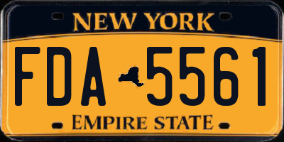 NY license plate FDA5561