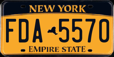 NY license plate FDA5570