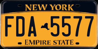NY license plate FDA5577