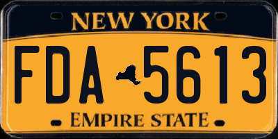NY license plate FDA5613