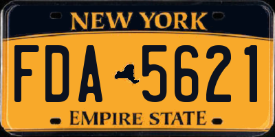 NY license plate FDA5621
