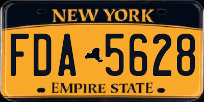 NY license plate FDA5628