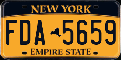 NY license plate FDA5659