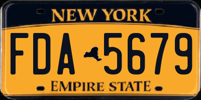 NY license plate FDA5679