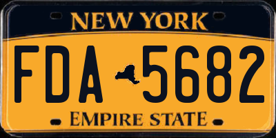 NY license plate FDA5682