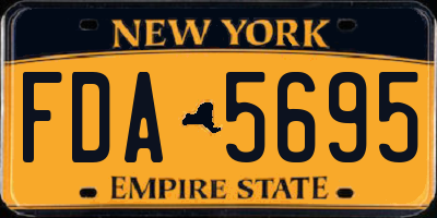 NY license plate FDA5695
