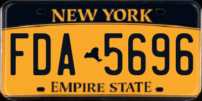 NY license plate FDA5696