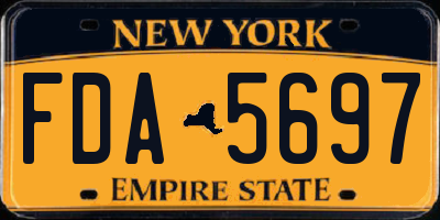 NY license plate FDA5697