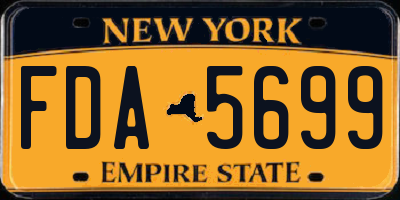 NY license plate FDA5699