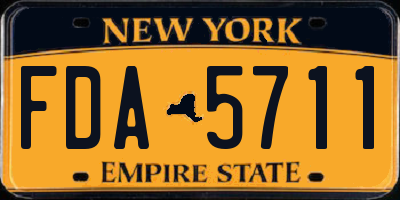 NY license plate FDA5711