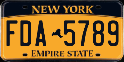 NY license plate FDA5789