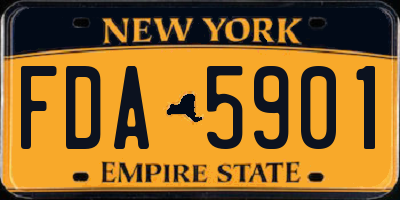 NY license plate FDA5901