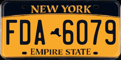 NY license plate FDA6079