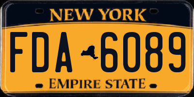 NY license plate FDA6089