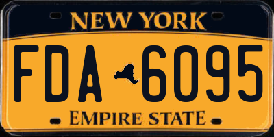 NY license plate FDA6095