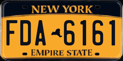 NY license plate FDA6161