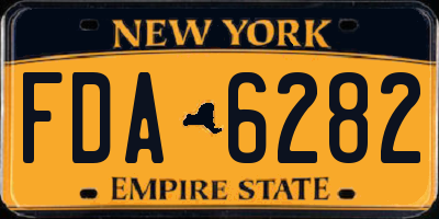 NY license plate FDA6282